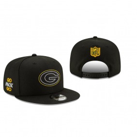 Green Bay Packers Black 2020 NFL Draft Official 9FIFTY Adjustable Snapback Hat