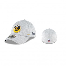 Green Bay Packers Gray 2020 NFL Sideline Official Historic 39THIRTY Flex Hat