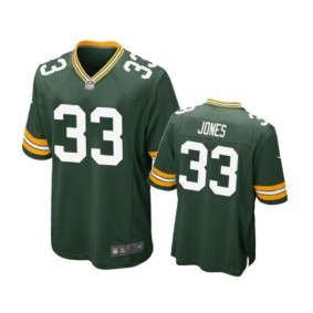 Green Bay Packers #33 Aaron Jones Green Nike Game Jersey - Men's