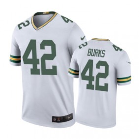 Green Bay Packers #42 Oren Burks Nike color rush White Jersey