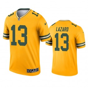 Green Bay Packers Allen Lazard Gold 2021 Inverted Legend Jersey