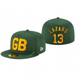 Green Bay Packers Allen Lazard Green 2021 NFL Sideline Alt Logo Hat
