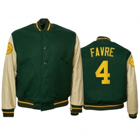 Green Bay Packers Brett Favre Green 1950 Authentic Vintage Jacket