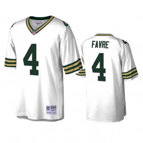 Green Bay Packers Brett Favre 1996 White Legacy Replica Throwback Jersey
