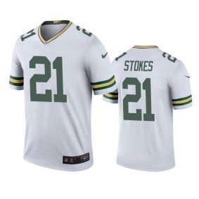 Green Bay Packers Eric Stokes White Color Rush Legend Jersey