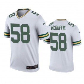 Green Bay Packers Isaiah McDuffie White Color Rush Legend Jersey