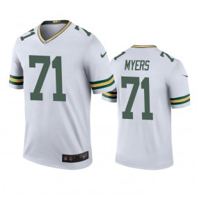 Green Bay Packers Josh Myers White Color Rush Legend Jersey