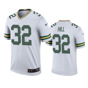 Green Bay Packers Kylin Hill White Color Rush Legend Jersey