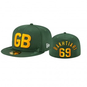 Green Bay Packers David Bakhtiari Green 2021 NFL Sideline Hat