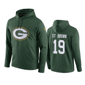 Green Bay Packers Equanimeous St. Brown Green Circuit Logo Essential Performance Hoodie