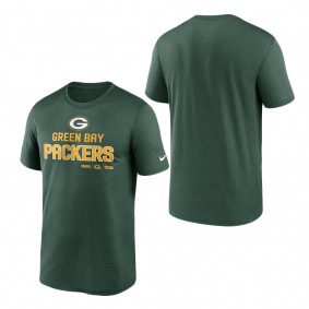 Men's Green Bay Packers Nike Green Legend Community Performance T-Shirt