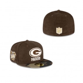 Green Bay Packers Just Caps Brown Camo 59FIFTY Fitted Hat