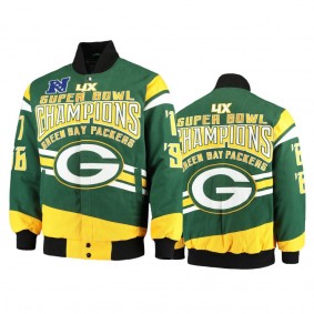 Packers # Green Commemorative Super Bowl Champions Jacket - Men