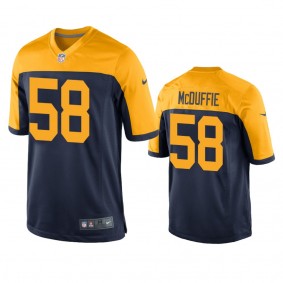 Green Bay Packers Isaiah McDuffie Navy Throwback Game Jersey