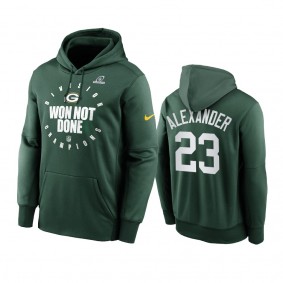 Green Bay Packers Jaire Alexander Green 2020 NFC North Division Champions Trophy Collection Pullover Hoodie
