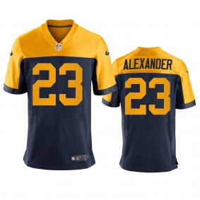 Green Bay Packers Jaire Alexander 2021 Navy Throwback New Jersey