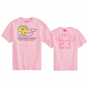 Women's Green Bay Packers Jaire Alexander Pink Mother's Day T-Shirt