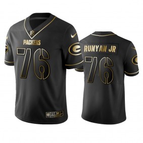 Packers Jon Runyan Jr. Black Golden Edition Vapor Limited Jersey