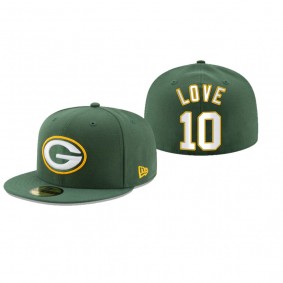 Green Bay Packers Jordan Love Green Omaha 59FIFTY Fitted Hat