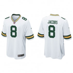 Men's Green Bay Packers Josh Jacobs White Game Jersey