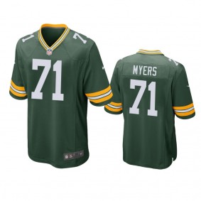 Green Bay Packers Josh Myers Green Game Jersey