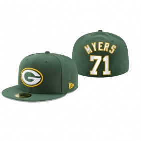 Green Bay Packers Josh Myers Green Omaha 59FIFTY Fitted Hat