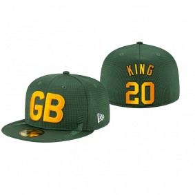 Green Bay Packers Kevin King Green 2021 NFL Sideline Alt Logo Hat
