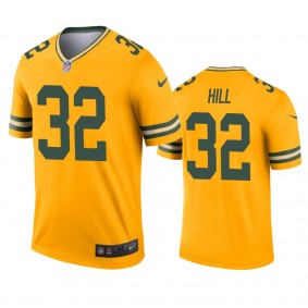 Green Bay Packers Kylin Hill Gold Inverted Legend Jersey