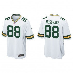 Men's Green Bay Packers Luke Musgrave White 2023 NFL Draft Game Jersey
