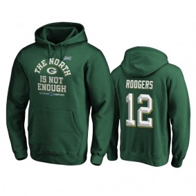 Green Bay Packers Aaron Rodgers Green 2019 NFC North Division Champions Cover Two Pullover Hoodie