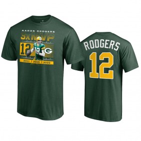 Men's Green Bay Packers Aaron Rodgers Green 2020 NFL MVP T-Shirt