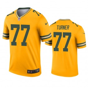 Green Bay Packers Billy Turner Gold Inverted Legend Jersey