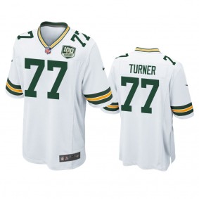 Green Bay Packers Billy Turner White 100 Seasons Game Jersey