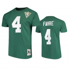Green Bay Packers Brett Favre Green Name & Number Retired Player T-Shirt