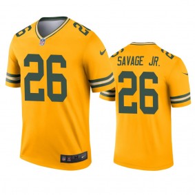 Green Bay Packers Darnell Savage Jr. Gold Inverted Legend Jersey