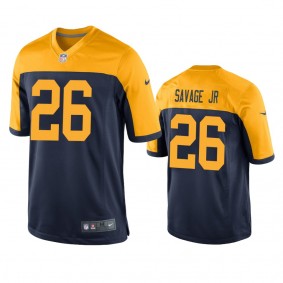 Green Bay Packers Darnell Savage Jr. Navy 2019 NFL Draft Game Jersey