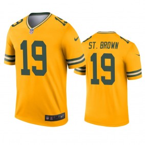 Green Bay Packers Equanimeous St. Brown Gold Inverted Legend Jersey