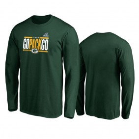 Men's Green Bay Packers Green 2019 NFL Playoffs Hometown Checkdown Long Sleeve T-Shirt