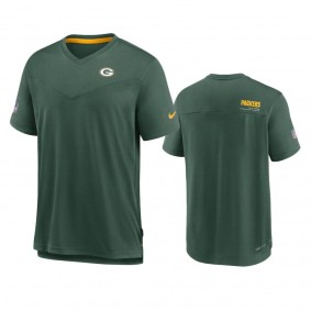 Green Bay Packers Green Sideline Coach Chevron T-Shirt