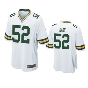 Green Bay Packers Rashan Gary White 2019 NFL Draft Game Jersey