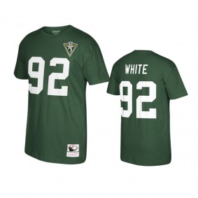 Green Bay Packers Reggie White Green Name & Number Retired Player T-Shirt