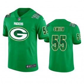 Green Bay Packers #55 Za'Darius Smith Kelly Green St. Patrick's Day Jersey - Men's