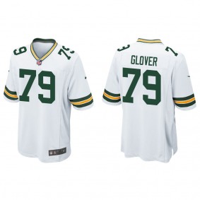 Men's Travis Glover Green Bay Packers White Game Jersey