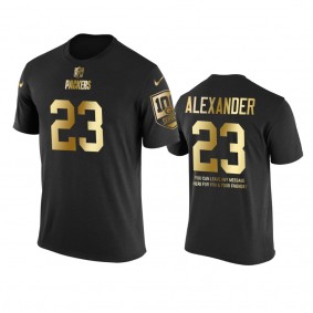 Green Bay Packers #23 Jaire Alexander Metall Dark Nike Golden Special T-Shirt - Men