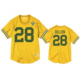 Green Bay Packers A.J. Dillon Gold Throwback 75th Anniversary Jersey