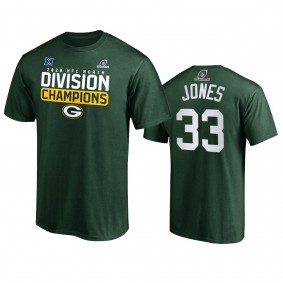 Green Bay Packers Aaron Jones Green 2020 NFC North Division Champions T-Shirt