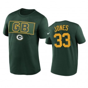Green Bay Packers Aaron Jones Green Alt Logo T-Shirt