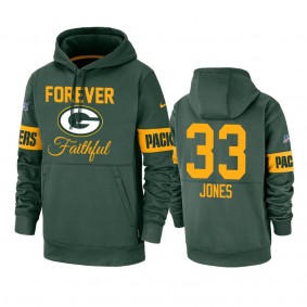 Green Bay Packers Aaron Jones Green Forever Faithful 100 Seasons Hoodie