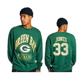 Men's Green Bay Packers Aaron Jones Green Vintage Sweatshirt