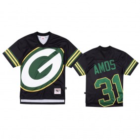 Green Bay Packers Adrian Amos Mitchell & Ness Black Big Face Jersey - Men's